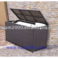 pe rattan storage box for cushions of outdoor furniture
